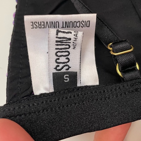 Discount Universe Eye Bra Top purple RARE rave festival bikini sequined EDC Sz S - Picture 4 of 15